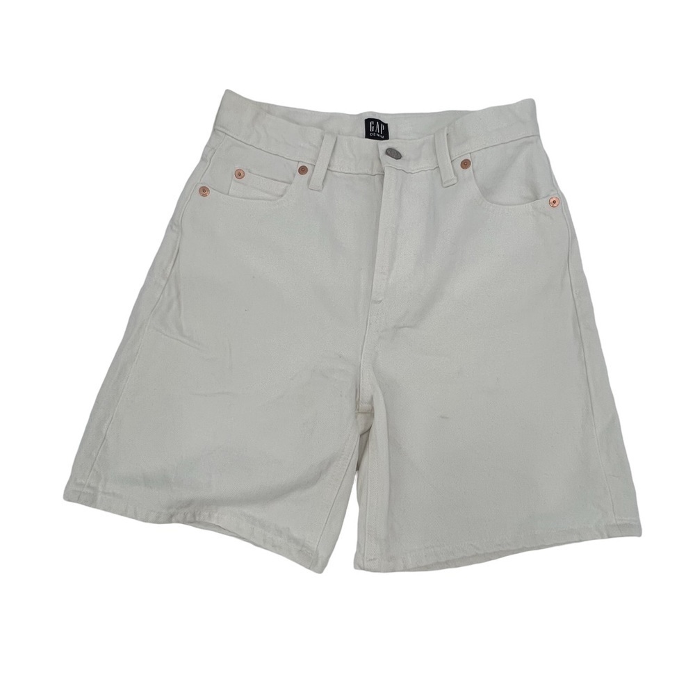 GAP White Mom Jean Shorts Size 0 Women's
